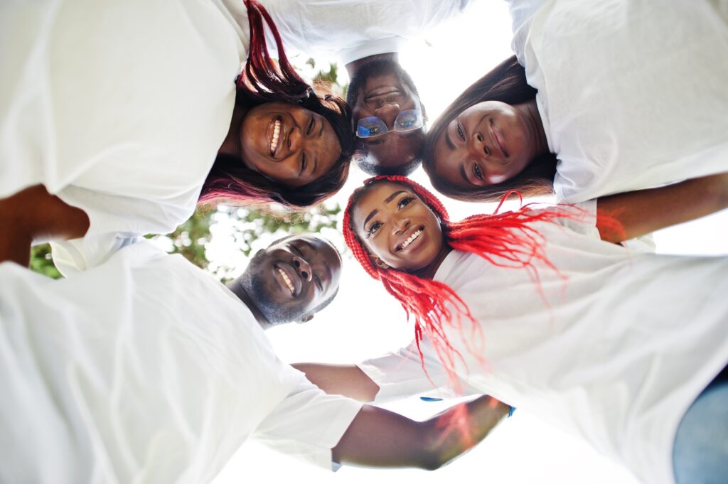 Africa volunteering, charity, people and ecology
